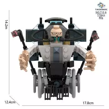 Skibidi Туалет Титан ТВ Человек Спикер Игра Ужасов Боссы Камара Строительный Блок Мультяшная Кукла Модель Дети День Рождения Хэллоуин Подарок