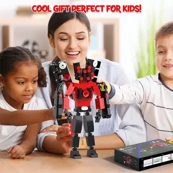 Skibidi Upgraded Titan Toilet Speakerman Building Set Speakerman 2.0 Фигурка из забавных коротких видеоигр Multiverse Meme Toys