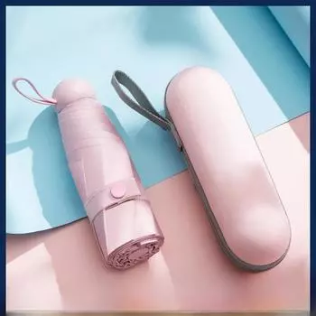 Скидка 50%: Компактный черный зонт с защитой от УФ-излучения для солнца и дождя Umbrella Only