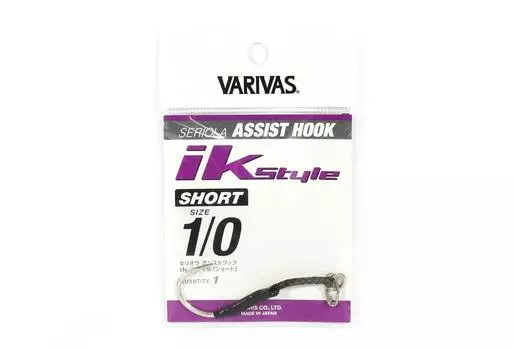 Скидка Varivas IK Style Короткие крючки Seriola Rigged Assist Размер 1/0 (2469)