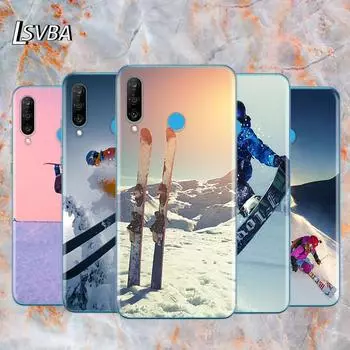 Лыжный снег сноуборд мягкий TPU силиконовый чехол для Huawei P40 P30 P20 Pro P10 P9 P8 Lite E Plus 2019 2017 чехол для телефона HuaweiP40 Lite E