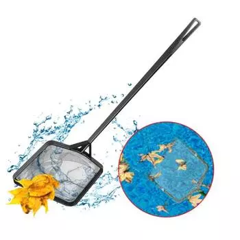 Скиммерная сетка для мини-бассейна, мелкая сетка, твердая пластиковая рама, портативная, большая емкость, сверхмощная, листовая, мелкая чёрный