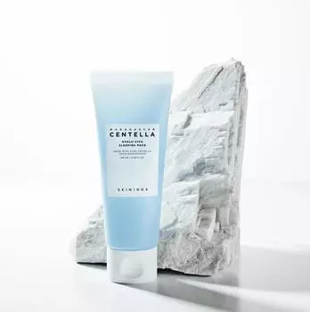 Skin1004 Centella Hyalu-Cica Sleeping Pack 100 мл, Успокаивающий, Омолаживающий, Увлажняющий, Корейская косметика, Kbeauty, образец