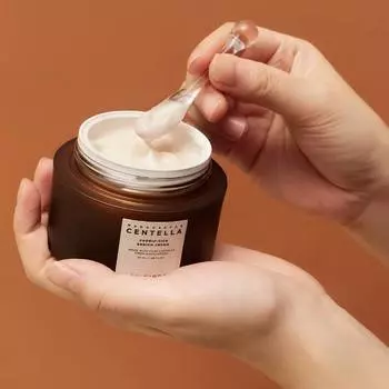 Skin1004 Крем для лица с центеллой Мадагаскарской Probio-Cica Enrich Cream 50 мл, Питательный, Успокаивающий, Увлажняющий, Корейская косметика, Kbeauty, образец