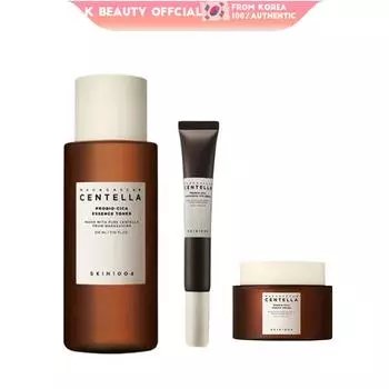 SKIN1004 Мадагаскарская центеллы пробио-Cica коллекция Essense тонер / крем для век / крем, кожа наполняется влагой, обеспечивает гладкость