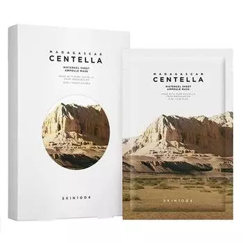 [Skin1004] Мадагаскарская водная гелевая тканевая ампульная маска с центеллой, 5 шт.