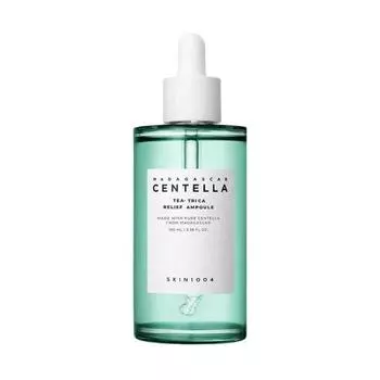 SKIN1004 Мадагаскарский чай Centella-Trica Relief Ampoule 100 мл, уход за кожей с акне, увлажнение, корейская косметика, Kbeauty, образец
