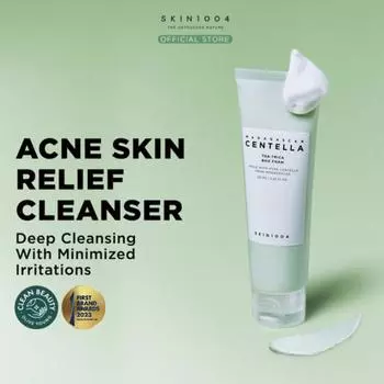 SKIN1004 Очищающая пенка с мадагаскарской центеллой T-Tea Trica BHA, 125 мл