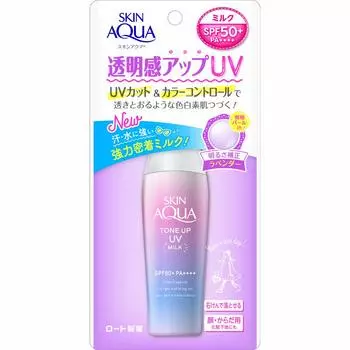 SKIN AQUA Прозрачность Повышение Тонуса Эмульсия УФ Солнцезащитный Крем Savon Аромат Лаванда 1 шт Сердцебиение [1] (х 1)