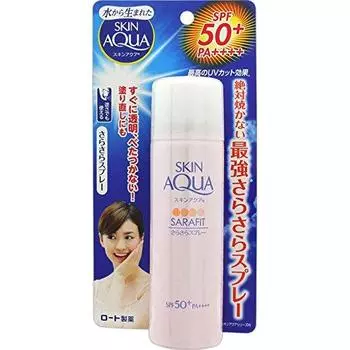 Skin Aqua Sarafit UV Smooth Spray с цветочным ароматом 50 г (SPF50 + PA ++++)