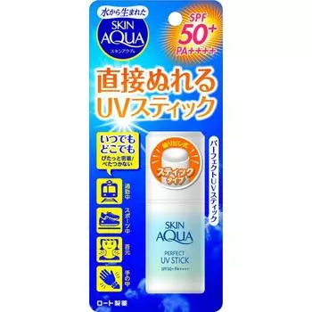SKIN AQUA Sunscreen Perfect UV Stick type that can be reapplied to the tops of and other areas 10g waterproof neck, hands, feet, (SPF50 PA++++) *Super