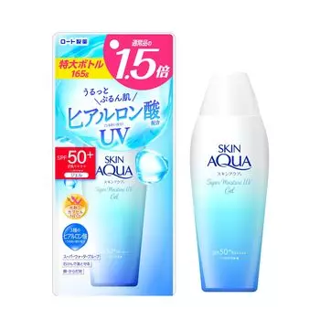 SKIN AQUA Super Moisture UV Gel большой емкости 165 г содержит гиалуроновую кислоту (Большая емкость/Очень большая, УФ, SPF50+ PA++++)