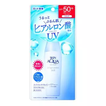 Skin Aqua Super Moisture UV Milk 40 мл с гиалуроновой кислотой (УФ-кислота, устойчивое к поту молочко, SPF50+ PA++++)