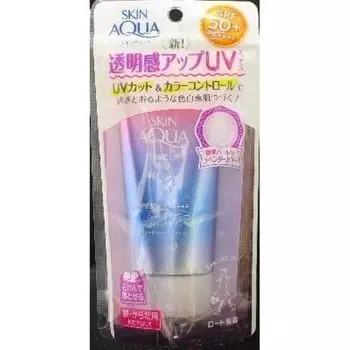 SKIN AQUA Transparency Enhancement Tone Up UV Essence Солнцезащитный крем Savon Scent Lavender Color 80 г Содержит ингредиенты для контроля цвета Набор из 6 штук