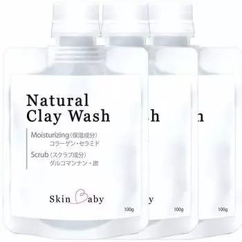 Skin Baby Очищающее средство для лица Очищающее средство для лица Грязевое средство для чувствительной сухой кожи лица Органическое средство для лица x 1 В комплект входит пенящаяся сетка Пена, Пена, Очищающее средство, Поры, Очищение,