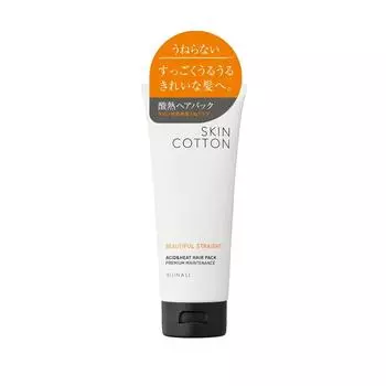 Skin Cotton Beautiful Straight Acid Heat Hair Pack с ароматом туберозы 180 г. Смывается, сушит, вьется, разглаживает вьющиеся волосы, выпрямляет и разглаживает, кислотное тепло