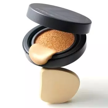 Skin Cushion Vision Foundation Cushion Beauty Ingredients Glossy Skin Transparency Natural High Covering Waterproof Cushion Foundation Сделано в Японии