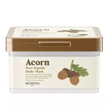 Skinfood Acorn Pore Peptide Daily Mask 270 г, 1 упаковка, 30 штук