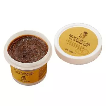 SKINFOOD Black Sugar Mask Смываемая маска, 1 упаковка, 1 шт.