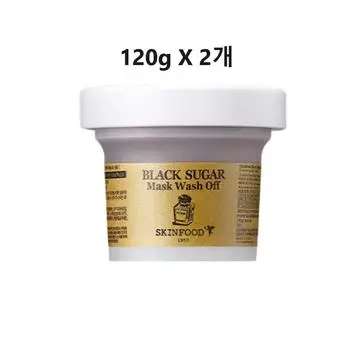 SKINFOOD Black Sugar Mask Смываемая маска, 2 упаковки