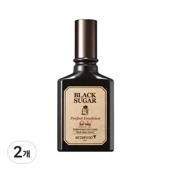 Skinfood Black Sugar Perfect Emulsion 2X For Men, 150 мл, 2 единицы, лучшая мужская косметика Кореи