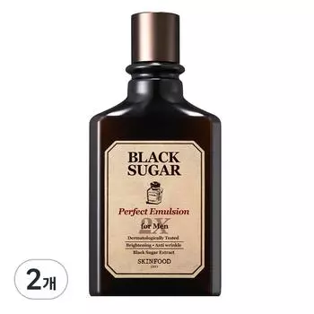Skinfood Black Sugar Perfect Emulsion 2X For Men, 180ml, 2 units