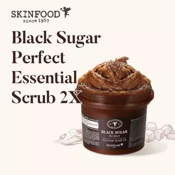 SKINFOOD Black Sugar Perfect Essential Scrub 2X 210g Пилинг для лица для ухода за кожей
