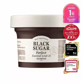 SKINFOOD Black Sugar Perfect Essential Скраб 2 x 210 г