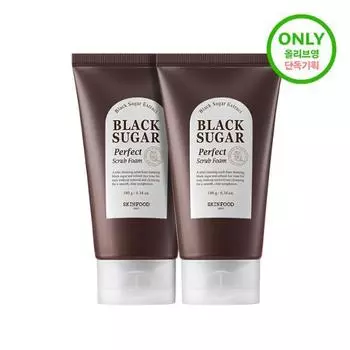 Skinfood Black Sugar Perfect Скраб-пена Double Plan (180г+180г)