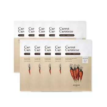 SKINFOOD Carrot Carotene Mask - Успокаивающая 27мл*10шт