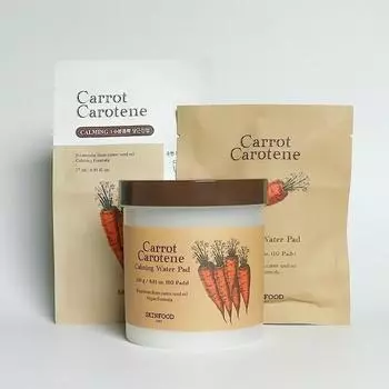 Skinfood Carrot Pad Carrot Carrotene Calming Water Pad Специальный набор из 70 листов (60+10)