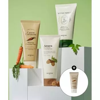 Skinfood Cleansing Foam Carrot Pantothenic Aicon 150ml +30ml Carrot foam 30ml/Carrot+Carrot