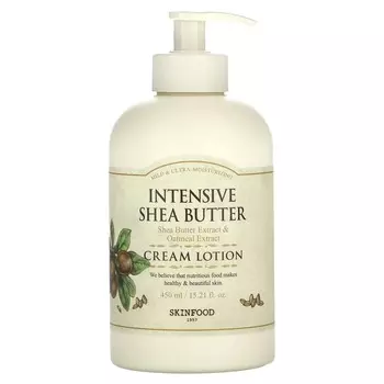 SKINFOOD, cream lotion, intensive shea butter, 450ml (15.21 fl oz)