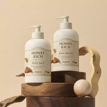 Skinfood Honey Rich Гель для душа/лосьон 450 мл Honey Rich Body Wash 450ml