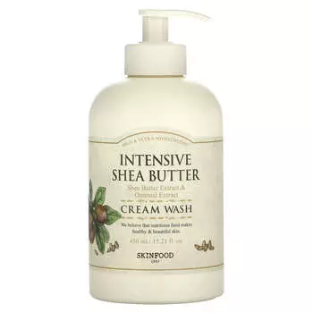 SKINFOOD, Intensive Shea Butter, Cream Wash, 450 ml (15.21 fl oz)