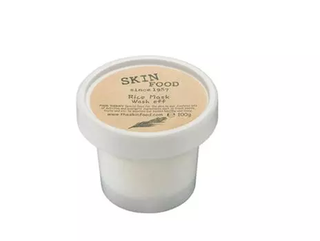 SKINFOOD Mask Rice 100g - Отшелушивающий скраб с белым рисом и смыванием 100g белый