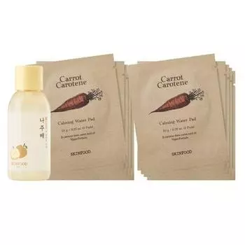 Skinfood Naju Pear Deep Cleansing Oil 55 мл + 5 морковных подушечек в наборе