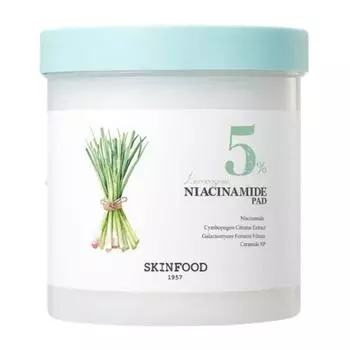 Skinfood Ниацинамид 5% с лимонной травой, 60 шт.