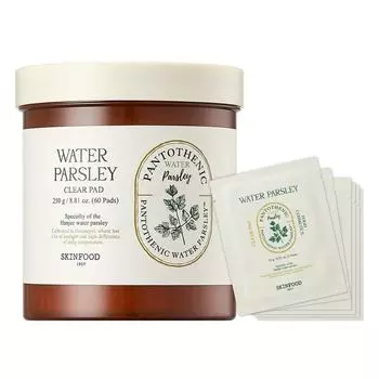 Skinfood Pantothenic Water Parsley Clear Pad 250 г + портативный набор 60 г, 1 набор