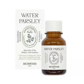 SKINFOOD Pantothenic Water Parsley Smashing Powder 15 мл Интенсивный уход за кожей, склонной к акне!, 1 кусок