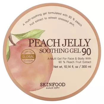 SKINFOOD, Peach Jelly, Soothing Gel 90, 10.14 fl oz (300 ml)