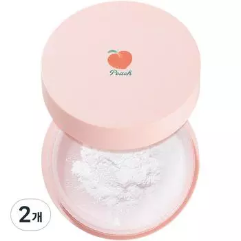 SKINFOOD Peach Soft Multi-Finish Powder Large Capacity 15g, 2 pieces