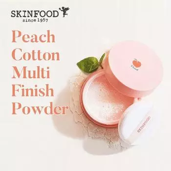 SKINFOOD Персиковая хлопковая мультифинишная пудра 5г