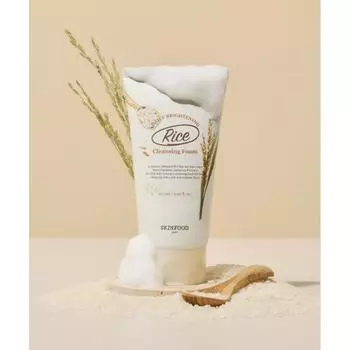 Skinfood Rice Daily Brightening Cleansing Foam 150ml FREE