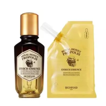 Skinfood Royal Honey Propolis Enrich Essence 100ml large capacity special set (50ml+50ml), 100ml, 1 piece