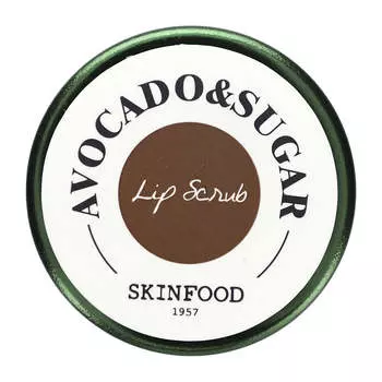 SKINFOOD, Скраб для губ, авокадо и сахар, 0,5 унции (14 г)