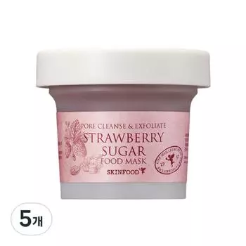 Skinfood Strawberry Sugar Food Mask 120 г, 1 упаковка, 5 штук