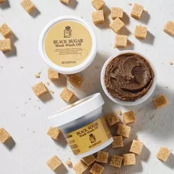 [Skinfood] *увеличенный размер* Маска для умывания Black Sugar Mask 120 г