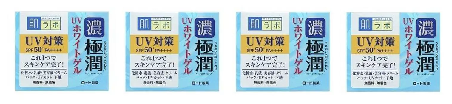 SKINLAB Hada Labo Gokujun UV White Gel 90 г x 4 шт. [Оптовая закупка] (SPF50 + PA ++++)