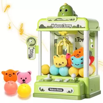 Skirfy Crane Game Dinosaur Обучающая Регулируемая 4 Музыкальная Сильная USB Батарея Настольная Мягкая Для Игры в Кран для Дома Новая Подарочная Игрушка, Дизайн, Игрушка, зелёный